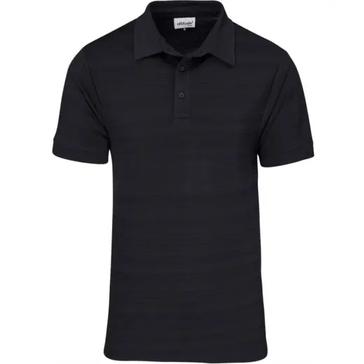 Mens Aberdeen Golf Shirt Black